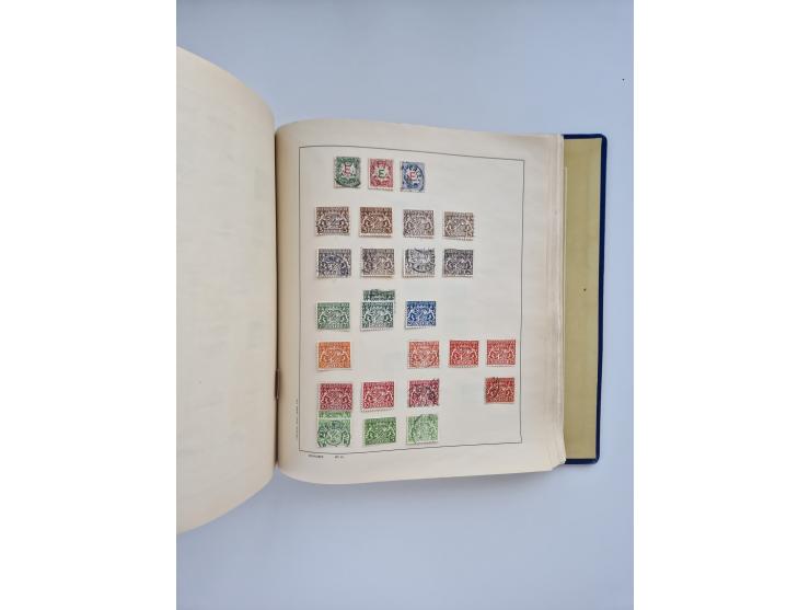 1850/1960(ca.), interessante ungebrauchte/postfrische und gestempelte Partie mit einigen Briefen, dabei Schaubek-Album ab Alt