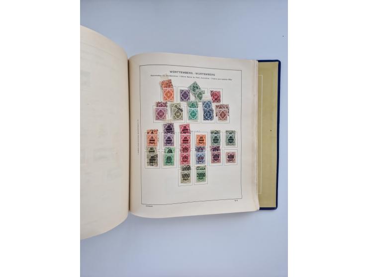 1850/1960(ca.), interessante ungebrauchte/postfrische und gestempelte Partie mit einigen Briefen, dabei Schaubek-Album ab Alt