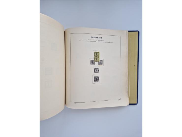 1850/1960(ca.), interessante ungebrauchte/postfrische und gestempelte Partie mit einigen Briefen, dabei Schaubek-Album ab Alt