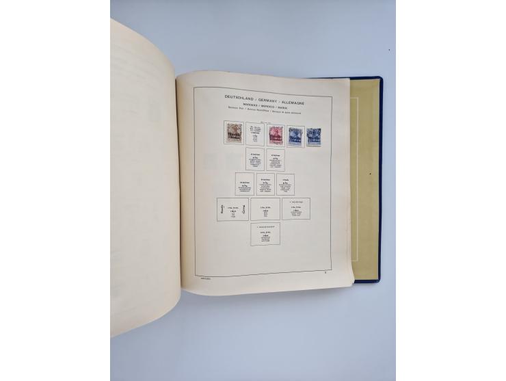 1850/1960(ca.), interessante ungebrauchte/postfrische und gestempelte Partie mit einigen Briefen, dabei Schaubek-Album ab Alt