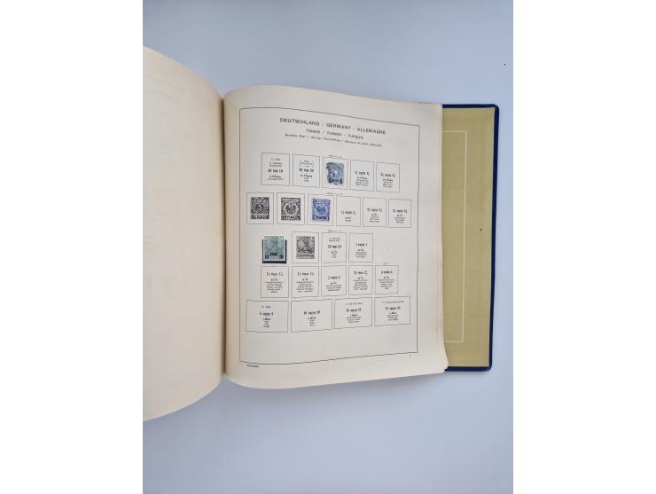 1850/1960(ca.), interessante ungebrauchte/postfrische und gestempelte Partie mit einigen Briefen, dabei Schaubek-Album ab Alt