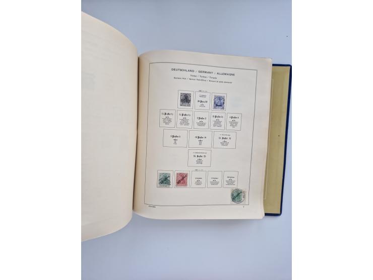 1850/1960(ca.), interessante ungebrauchte/postfrische und gestempelte Partie mit einigen Briefen, dabei Schaubek-Album ab Alt