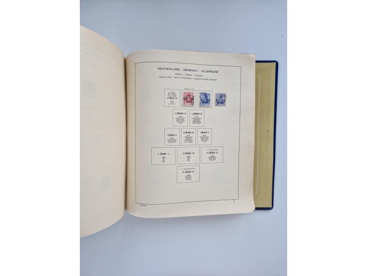 1850/1960(ca.), interessante ungebrauchte/postfrische und gestempelte Partie mit einigen Briefen, dabei Schaubek-Album ab Alt