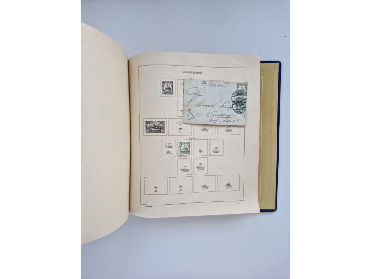 1850/1960(ca.), interessante ungebrauchte/postfrische und gestempelte Partie mit einigen Briefen, dabei Schaubek-Album ab Alt