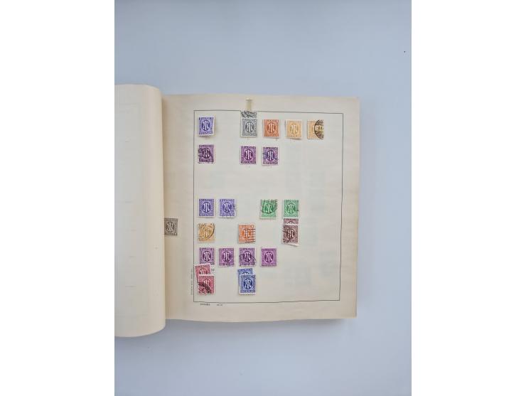 1850/1960(ca.), interessante ungebrauchte/postfrische und gestempelte Partie mit einigen Briefen, dabei Schaubek-Album ab Alt