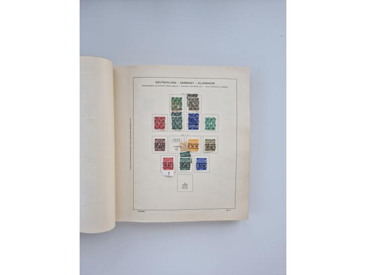 1850/1960(ca.), interessante ungebrauchte/postfrische und gestempelte Partie mit einigen Briefen, dabei Schaubek-Album ab Alt