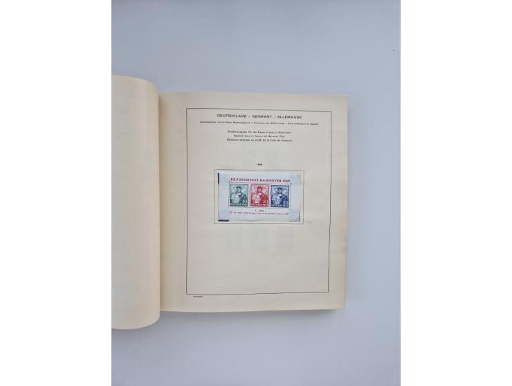 1850/1960(ca.), interessante ungebrauchte/postfrische und gestempelte Partie mit einigen Briefen, dabei Schaubek-Album ab Alt