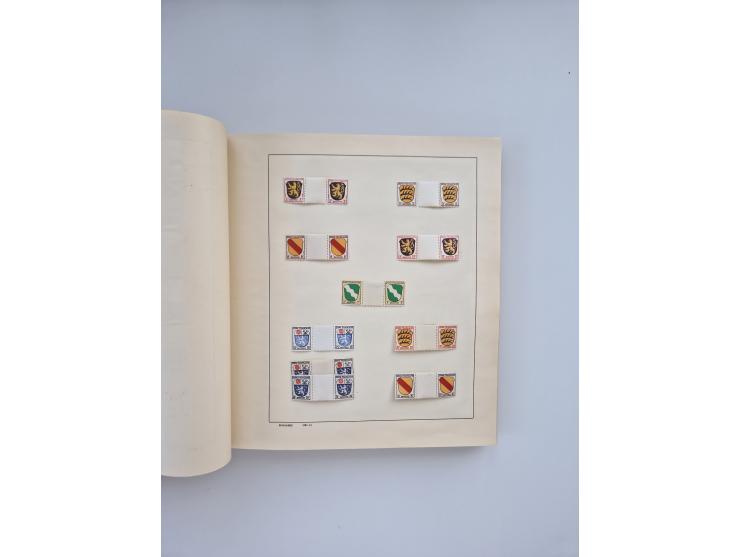 1850/1960(ca.), interessante ungebrauchte/postfrische und gestempelte Partie mit einigen Briefen, dabei Schaubek-Album ab Alt