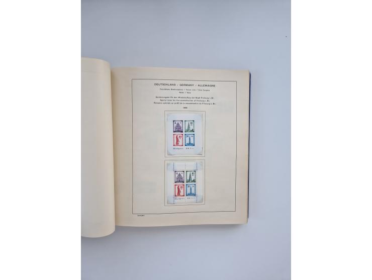 1850/1960(ca.), interessante ungebrauchte/postfrische und gestempelte Partie mit einigen Briefen, dabei Schaubek-Album ab Alt