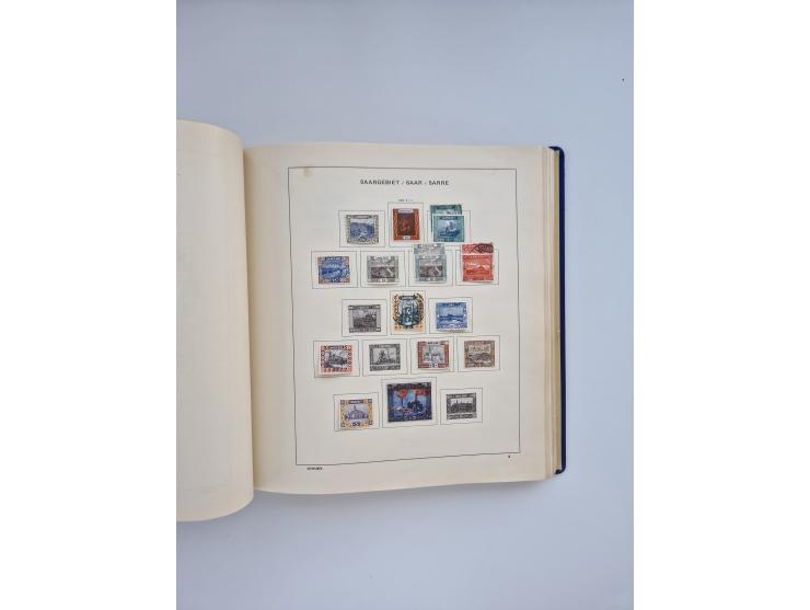 1850/1960(ca.), interessante ungebrauchte/postfrische und gestempelte Partie mit einigen Briefen, dabei Schaubek-Album ab Alt