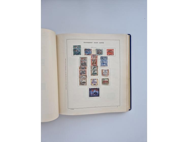 1850/1960(ca.), interessante ungebrauchte/postfrische und gestempelte Partie mit einigen Briefen, dabei Schaubek-Album ab Alt