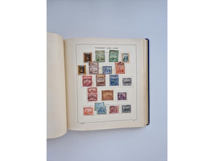 1850/1960(ca.), interessante ungebrauchte/postfrische und gestempelte Partie mit einigen Briefen, dabei Schaubek-Album ab Alt