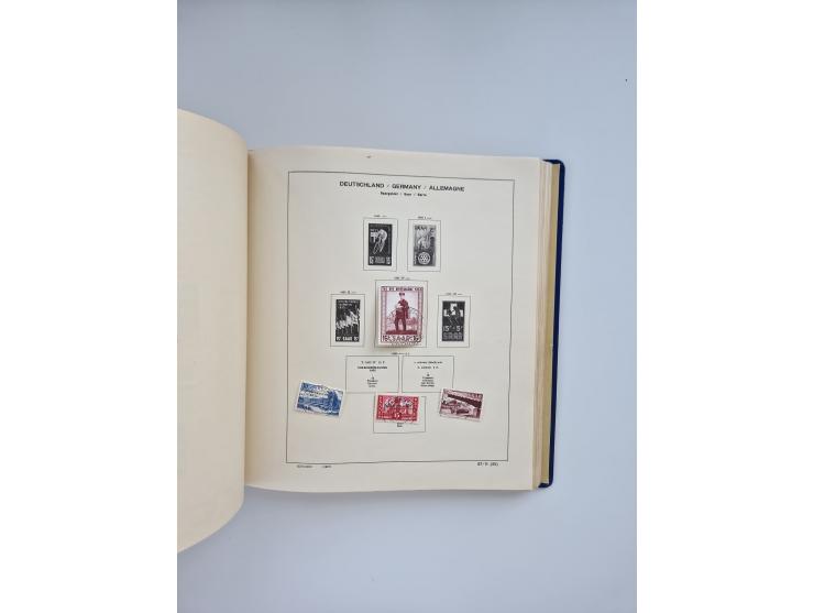 1850/1960(ca.), interessante ungebrauchte/postfrische und gestempelte Partie mit einigen Briefen, dabei Schaubek-Album ab Alt