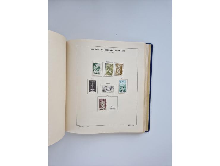 1850/1960(ca.), interessante ungebrauchte/postfrische und gestempelte Partie mit einigen Briefen, dabei Schaubek-Album ab Alt