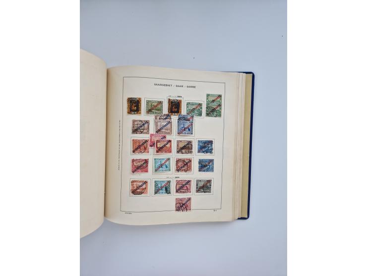 1850/1960(ca.), interessante ungebrauchte/postfrische und gestempelte Partie mit einigen Briefen, dabei Schaubek-Album ab Alt