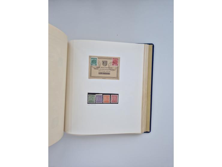 1850/1960(ca.), interessante ungebrauchte/postfrische und gestempelte Partie mit einigen Briefen, dabei Schaubek-Album ab Alt