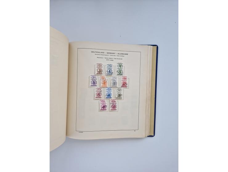 1850/1960(ca.), interessante ungebrauchte/postfrische und gestempelte Partie mit einigen Briefen, dabei Schaubek-Album ab Alt