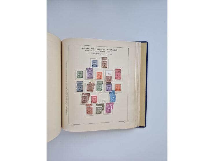 1850/1960(ca.), interessante ungebrauchte/postfrische und gestempelte Partie mit einigen Briefen, dabei Schaubek-Album ab Alt