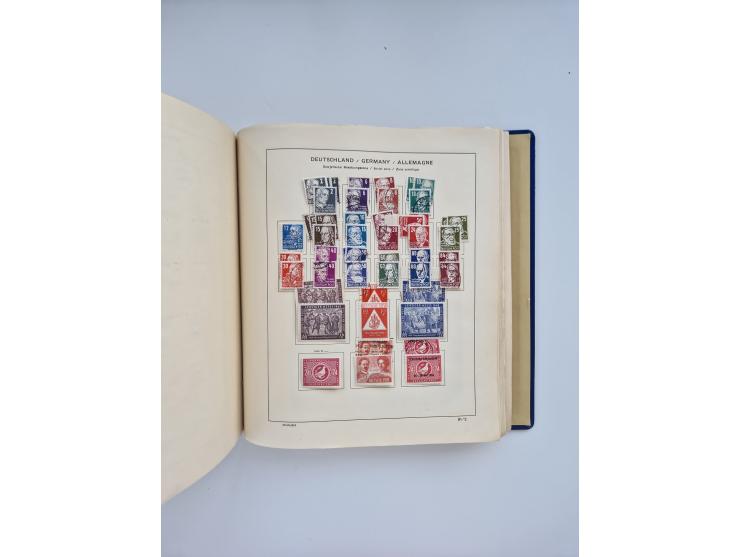 1850/1960(ca.), interessante ungebrauchte/postfrische und gestempelte Partie mit einigen Briefen, dabei Schaubek-Album ab Alt