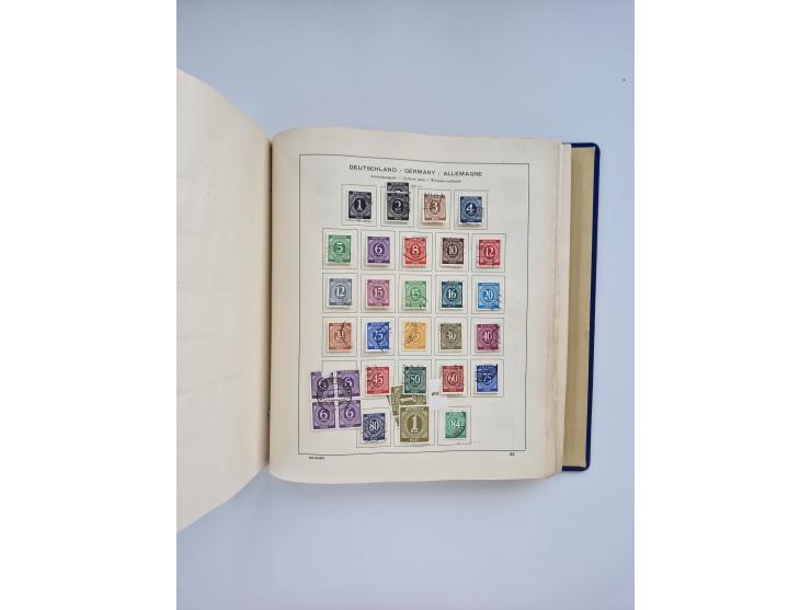 1850/1960(ca.), interessante ungebrauchte/postfrische und gestempelte Partie mit einigen Briefen, dabei Schaubek-Album ab Alt