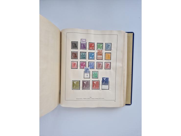 1850/1960(ca.), interessante ungebrauchte/postfrische und gestempelte Partie mit einigen Briefen, dabei Schaubek-Album ab Alt