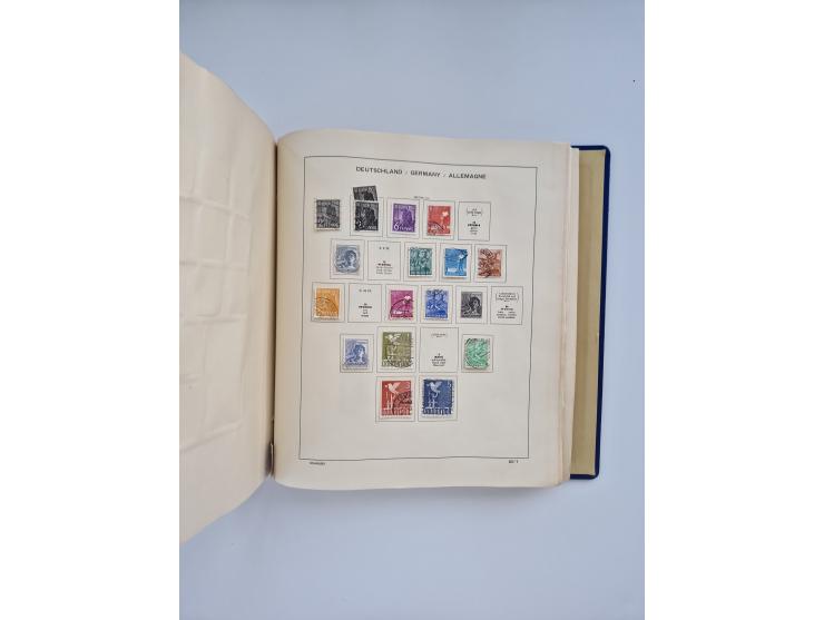 1850/1960(ca.), interessante ungebrauchte/postfrische und gestempelte Partie mit einigen Briefen, dabei Schaubek-Album ab Alt