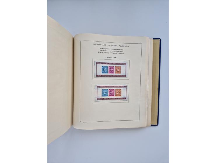 1850/1960(ca.), interessante ungebrauchte/postfrische und gestempelte Partie mit einigen Briefen, dabei Schaubek-Album ab Alt