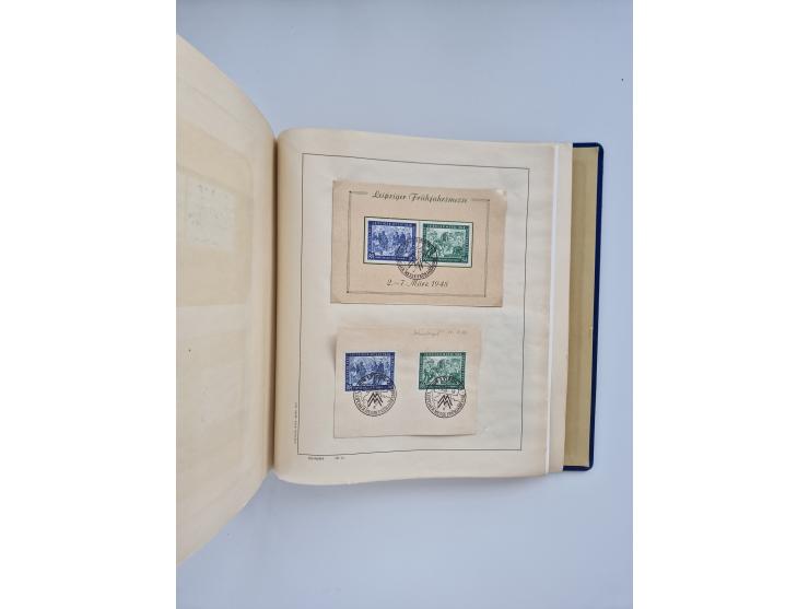 1850/1960(ca.), interessante ungebrauchte/postfrische und gestempelte Partie mit einigen Briefen, dabei Schaubek-Album ab Alt