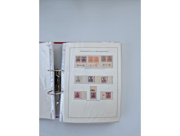 1900/22, Germania, interessante Partie von Sammlungen und Dubletten, dabei kleine Aussstellungssammlung mit besseren Zusammen