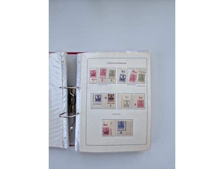 1900/22, Germania, interessante Partie von Sammlungen und Dubletten, dabei kleine Aussstellungssammlung mit besseren Zusammen