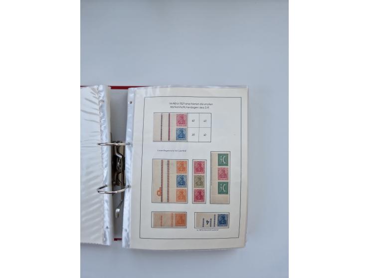 1900/22, Germania, interessante Partie von Sammlungen und Dubletten, dabei kleine Aussstellungssammlung mit besseren Zusammen