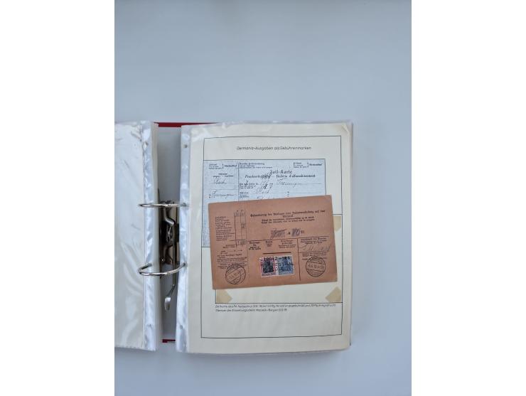 1900/22, Germania, interessante Partie von Sammlungen und Dubletten, dabei kleine Aussstellungssammlung mit besseren Zusammen