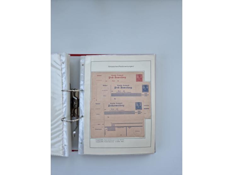 1900/22, Germania, interessante Partie von Sammlungen und Dubletten, dabei kleine Aussstellungssammlung mit besseren Zusammen