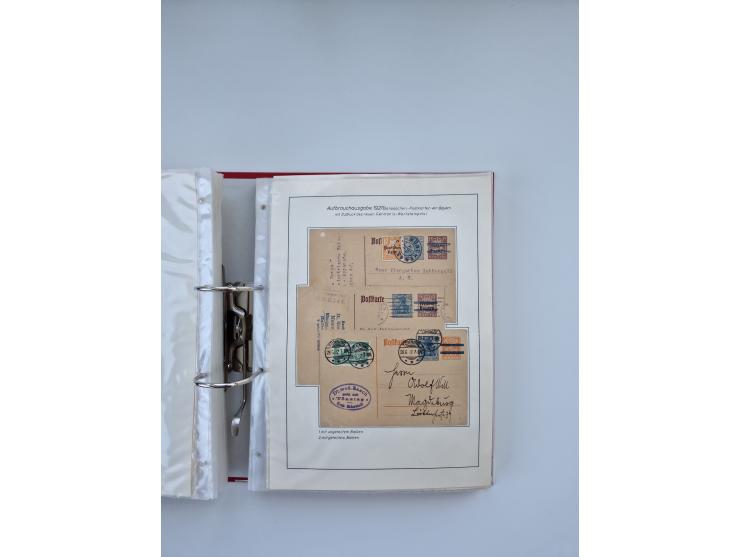 1900/22, Germania, interessante Partie von Sammlungen und Dubletten, dabei kleine Aussstellungssammlung mit besseren Zusammen