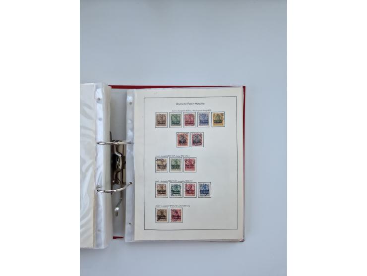 1900/22, Germania, interessante Partie von Sammlungen und Dubletten, dabei kleine Aussstellungssammlung mit besseren Zusammen