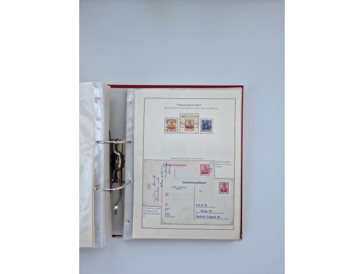 1900/22, Germania, interessante Partie von Sammlungen und Dubletten, dabei kleine Aussstellungssammlung mit besseren Zusammen