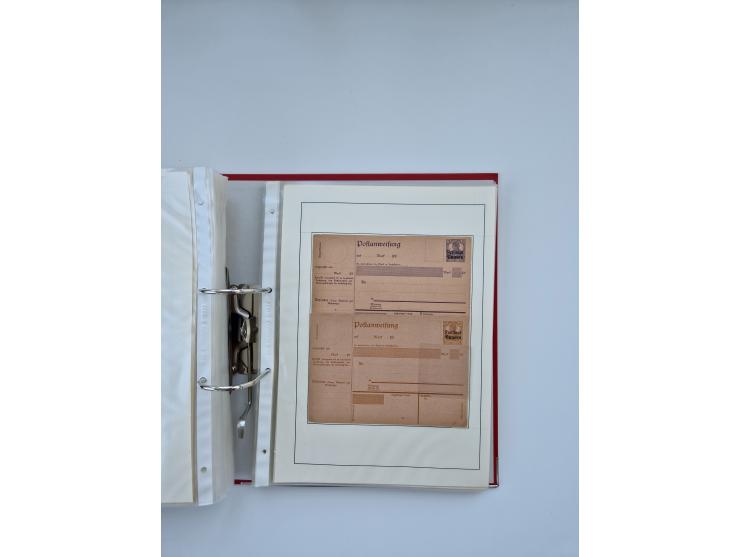 1900/22, Germania, interessante Partie von Sammlungen und Dubletten, dabei kleine Aussstellungssammlung mit besseren Zusammen