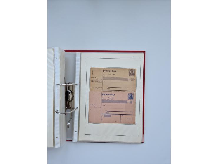 1900/22, Germania, interessante Partie von Sammlungen und Dubletten, dabei kleine Aussstellungssammlung mit besseren Zusammen