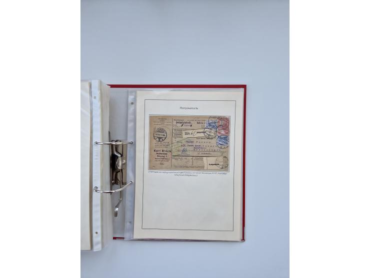 1900/22, Germania, interessante Partie von Sammlungen und Dubletten, dabei kleine Aussstellungssammlung mit besseren Zusammen