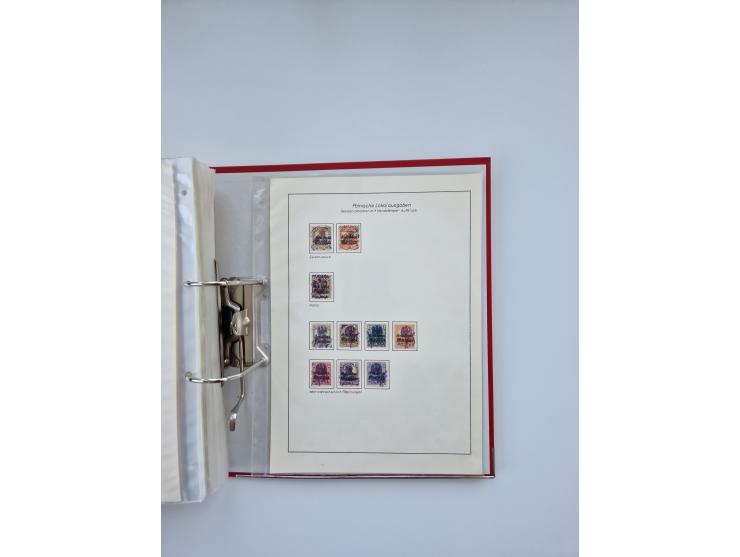 1900/22, Germania, interessante Partie von Sammlungen und Dubletten, dabei kleine Aussstellungssammlung mit besseren Zusammen