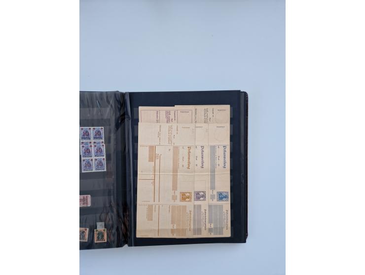 1900/22, Germania, interessante Partie von Sammlungen und Dubletten, dabei kleine Aussstellungssammlung mit besseren Zusammen