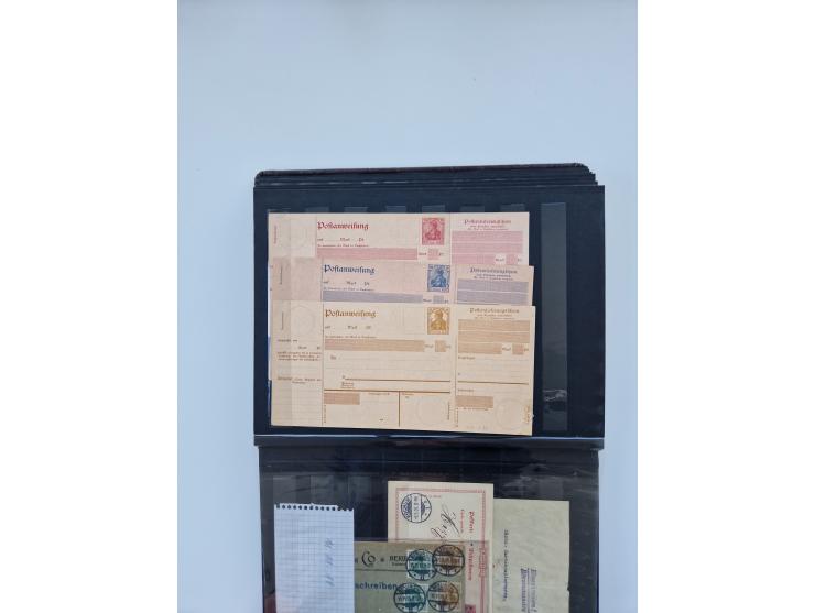 1900/22, Germania, interessante Partie von Sammlungen und Dubletten, dabei kleine Aussstellungssammlung mit besseren Zusammen