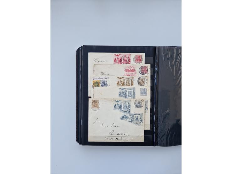 1900/22, Germania, interessante Partie von Sammlungen und Dubletten, dabei kleine Aussstellungssammlung mit besseren Zusammen