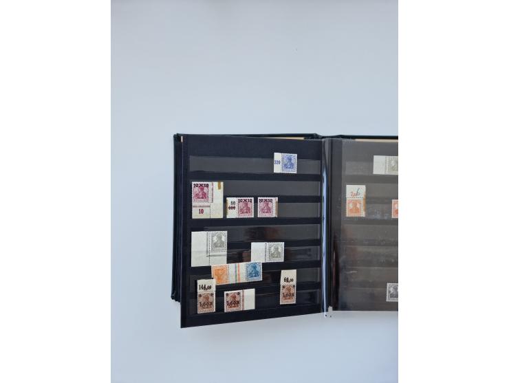 1900/22, Germania, interessante Partie von Sammlungen und Dubletten, dabei kleine Aussstellungssammlung mit besseren Zusammen