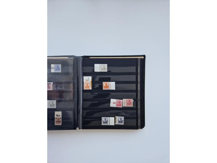 1900/22, Germania, interessante Partie von Sammlungen und Dubletten, dabei kleine Aussstellungssammlung mit besseren Zusammen