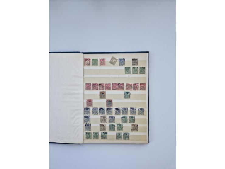 1900/22, Germania, interessante Partie von Sammlungen und Dubletten, dabei kleine Aussstellungssammlung mit besseren Zusammen