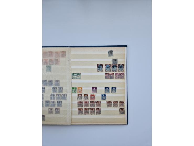 1900/22, Germania, interessante Partie von Sammlungen und Dubletten, dabei kleine Aussstellungssammlung mit besseren Zusammen