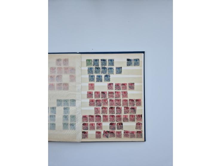 1900/22, Germania, interessante Partie von Sammlungen und Dubletten, dabei kleine Aussstellungssammlung mit besseren Zusammen