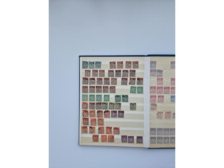 1900/22, Germania, interessante Partie von Sammlungen und Dubletten, dabei kleine Aussstellungssammlung mit besseren Zusammen