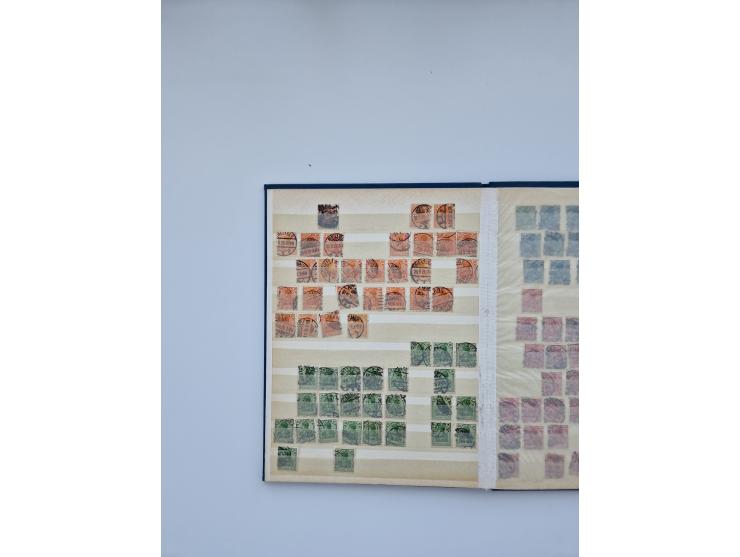 1900/22, Germania, interessante Partie von Sammlungen und Dubletten, dabei kleine Aussstellungssammlung mit besseren Zusammen